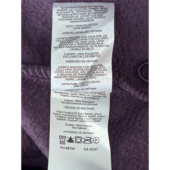 Columbia Womens Full-Zip Fleece Jacket Medium Purple Polyester - Picture 8 of 9